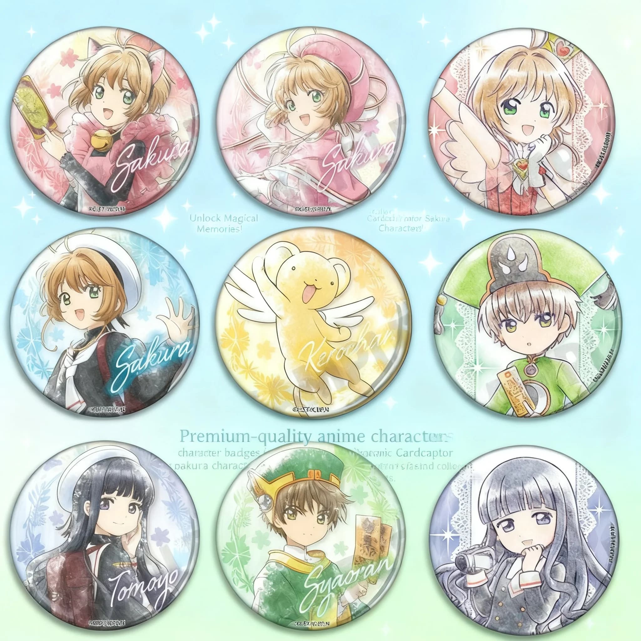 Portachiavi/Ciondolo Anime Cardcaptor Sakura Magic Girl Cosplay, Accessorio Xiaolang Zhishi Xiaoke, Merchandising da Collezione, Regalo