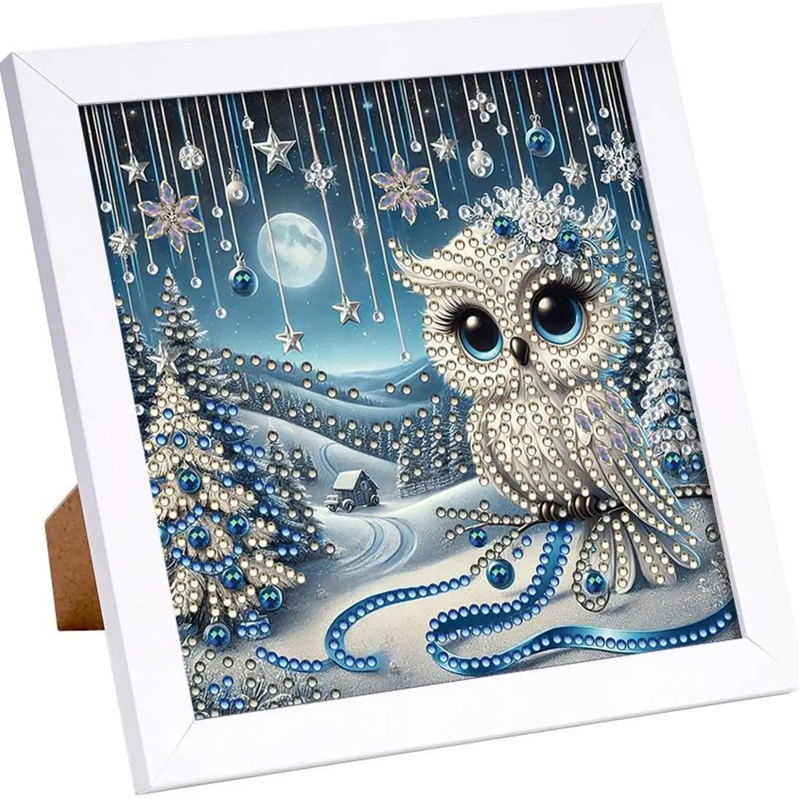 5D Diamond Painting Kit DIY 18x18cm with Special Shape Diamonds, Animal Decoration, Diamond Embroidery, Craftsmanship, House Wall Decoration