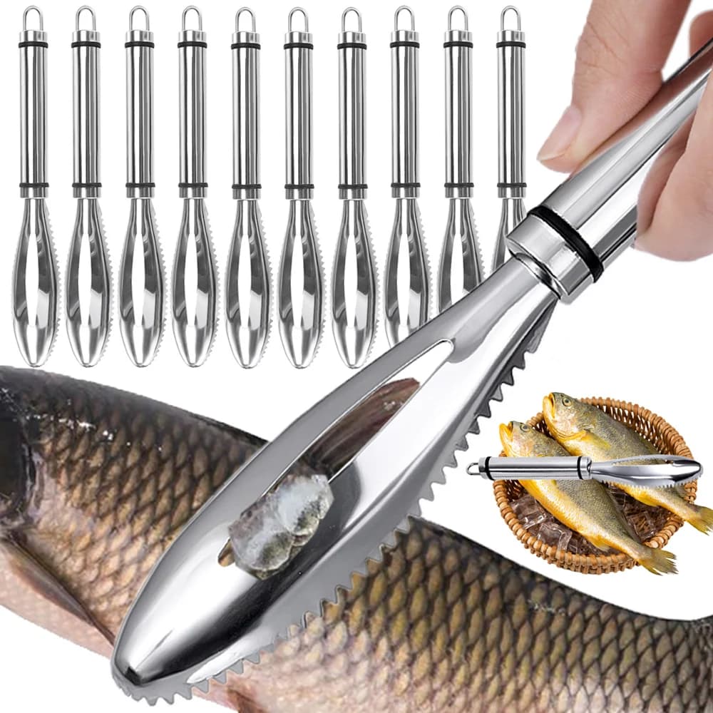 Stainless Steel Fish Shades Knives to scrap fish fish scales removal multipurpose scraper for cleaning kitchen accessories tools