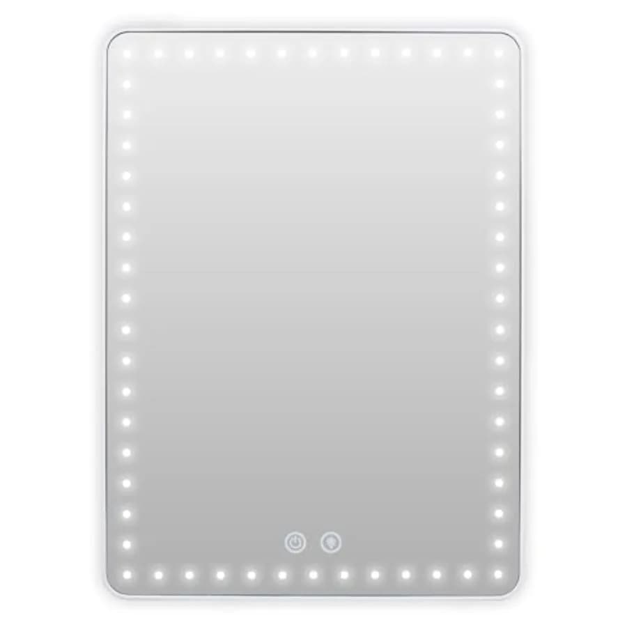 Specchio da Tavolo LED con Ingrandimento 15X, Illuminazione Ultra Luminosa, Ricarica USB-C, Supporto da Tavolo