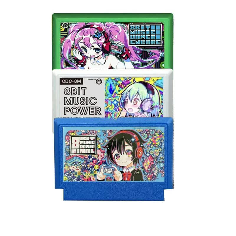 Cartuccia di Gioco 8BIT MUSIC POWER OR / MUSIC POWER FINAL / MUSIC POWER ENCORE per Console FC, Scheda di Gioco Video a 60 Pin