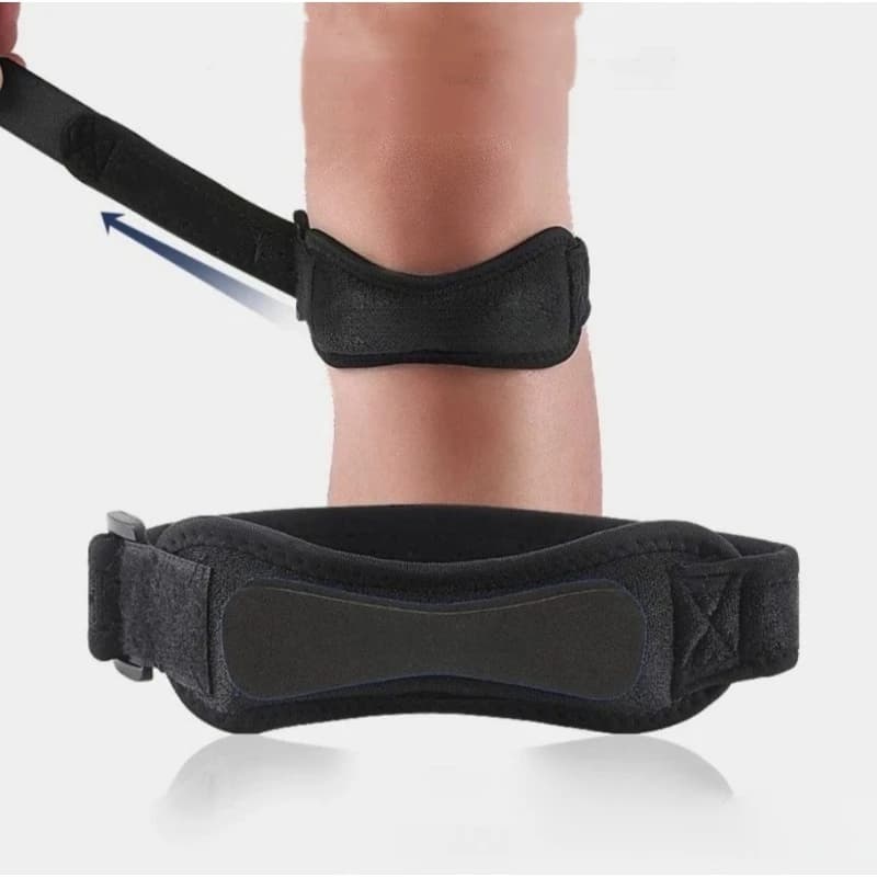 1Pc Compression Patella Knee Strap Shock Absorb Breathable Knee Support Brace for Running Basketball Jump Rope Outdoor Sports