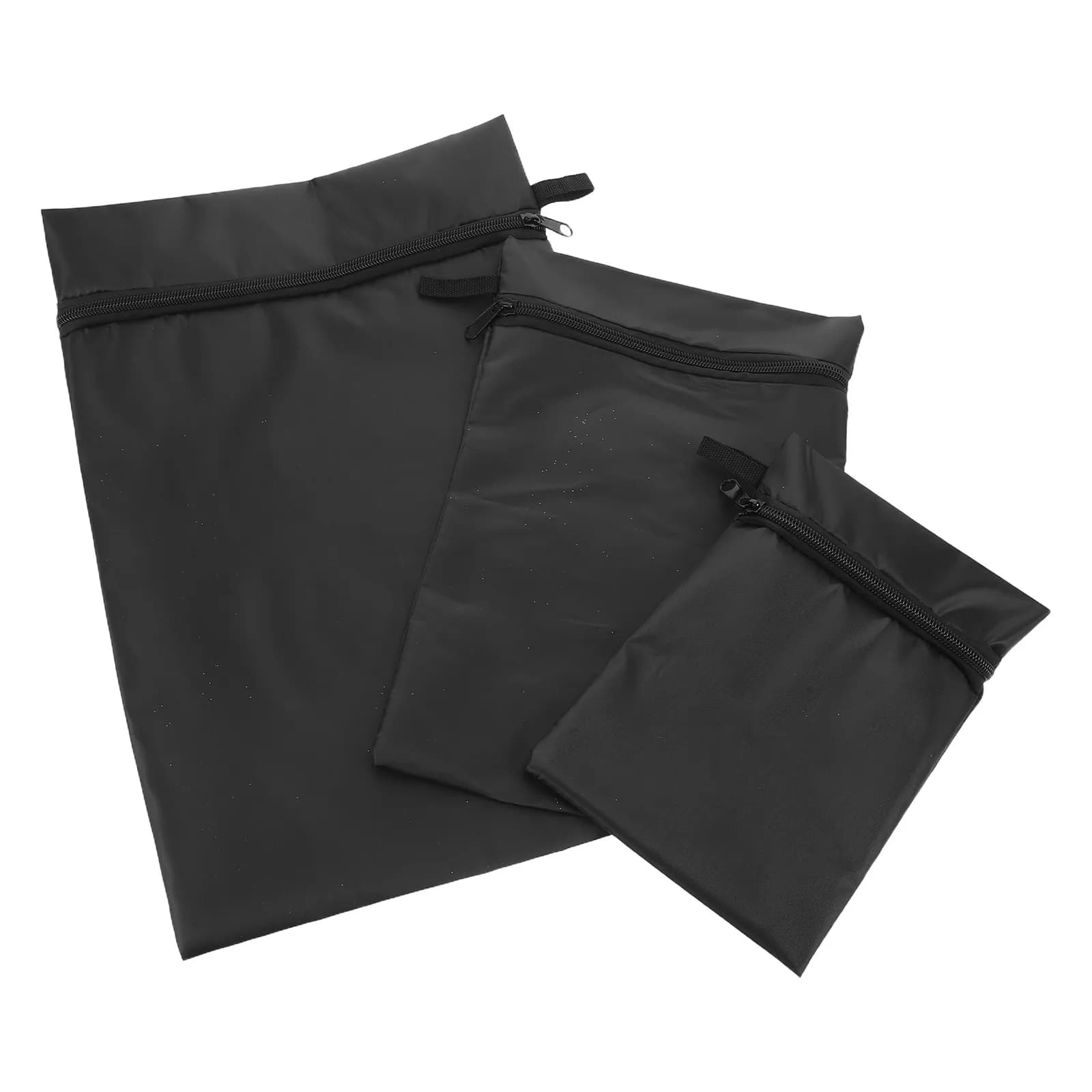 Set di 3 Organizzatori per Pannolini, Borsa Impermeabile per Pannolini, Classica Nera, Borse da Viaggio per Oggetti Umidi e Asciutti, Borsa per Passeggino e Cambio Pannolini