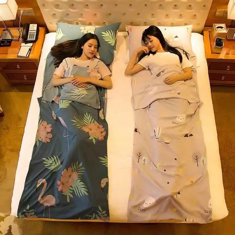 Ultra-Light Travel Set for Hotel, Not Cotton, Four Pieces, For Single Beds Not Standard: Sheets, Covers, Duvet