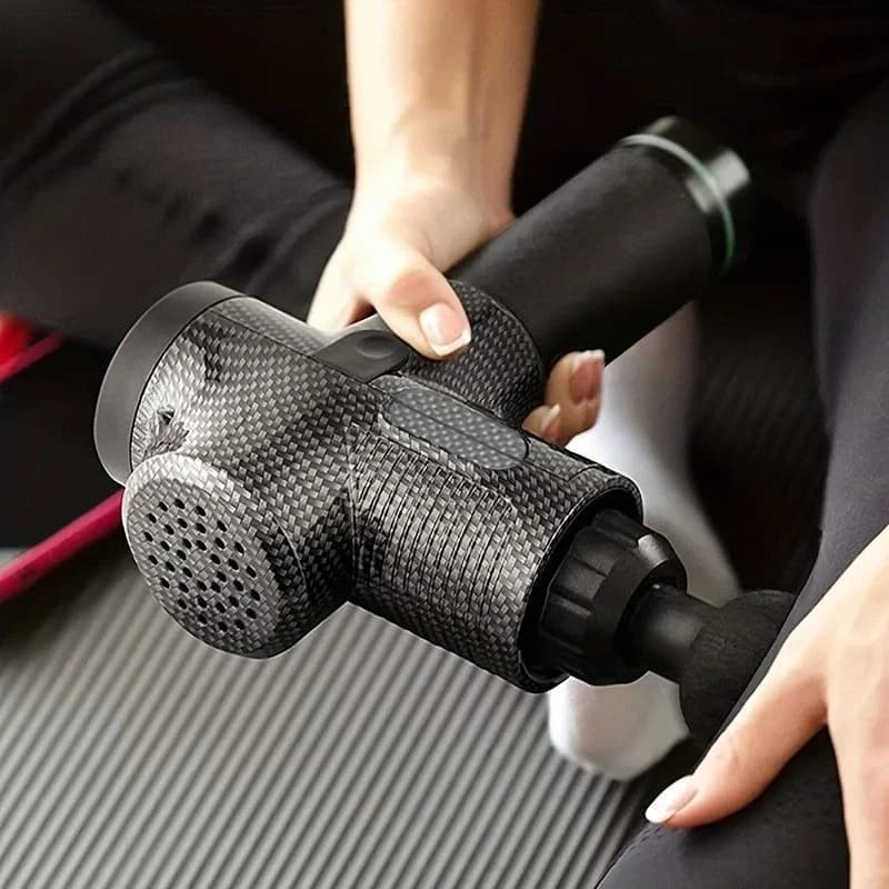 Professional grade home sports fitness massager cervical spine low back all-round massage gun double head fascia