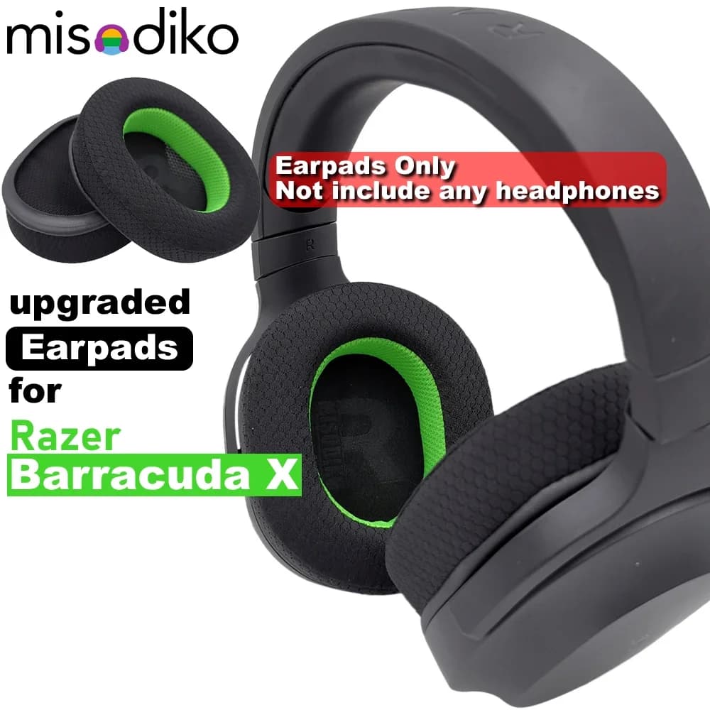 Sostituzione dei cuscinetti auricolari aggiornati misodiko per le cuffie da gioco Razer Barracuda X