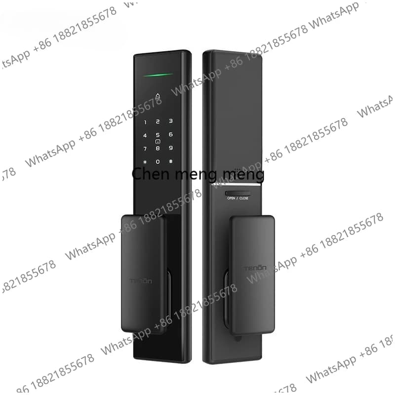 Serratura Intelligente Multilingue con Impronta Digitale e Interfono Remoto, Chiusura Antifurto per Porta con Password