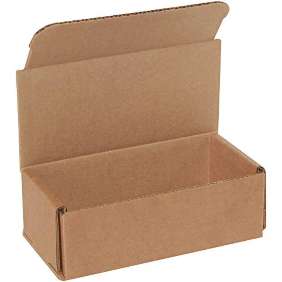 Box of Corrugated Carton Brown/Kraft 15 cm L x 7.5 cm L x 5 cm A, Pack of 50, Anti-shock for Shipping and Postal Invii UPS USPS and FedEx