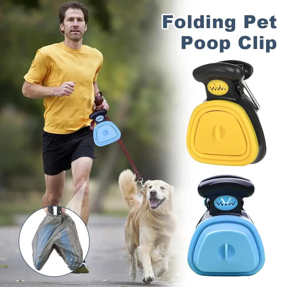 Portable Dog Waste Picker with Collapsible Design Strong Springs and Large Jaw for Easy Sanitary Cleanup During Travel or Daily