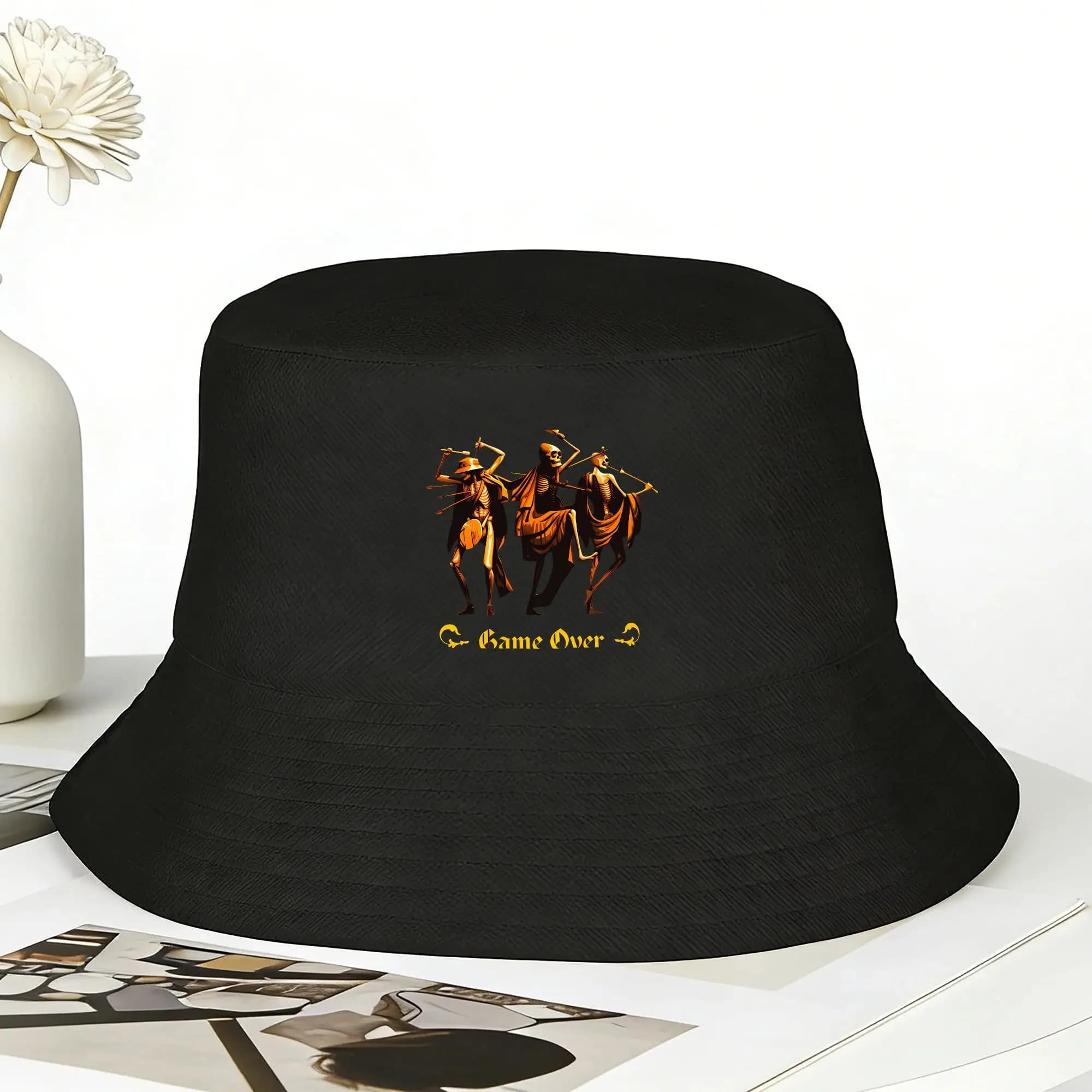 Cappello da pescatore Kingdom Come Deliverance Game, stile Harajuku, per viaggi, escursioni, protezione solare, unisex, casual, personalizzabile fai da te