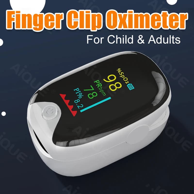 AIQUE finger pulse gauge Digital finger clip Display TFT SpO2 PR Cardiofrequencymeter Portable blood oxygen saturation meter