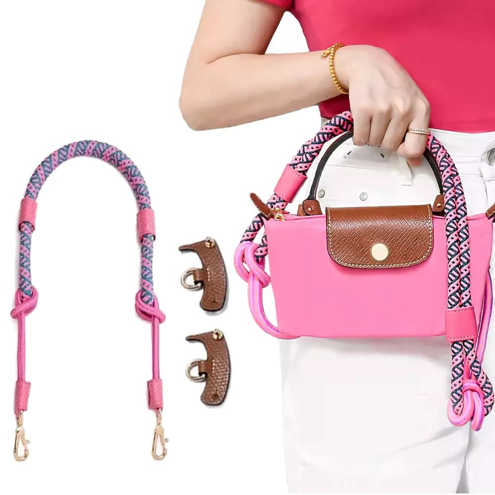 3 pieces/set LONGCHAMP bag shoulder strap mini bag modified rope punching free 78 cm shoulder strap