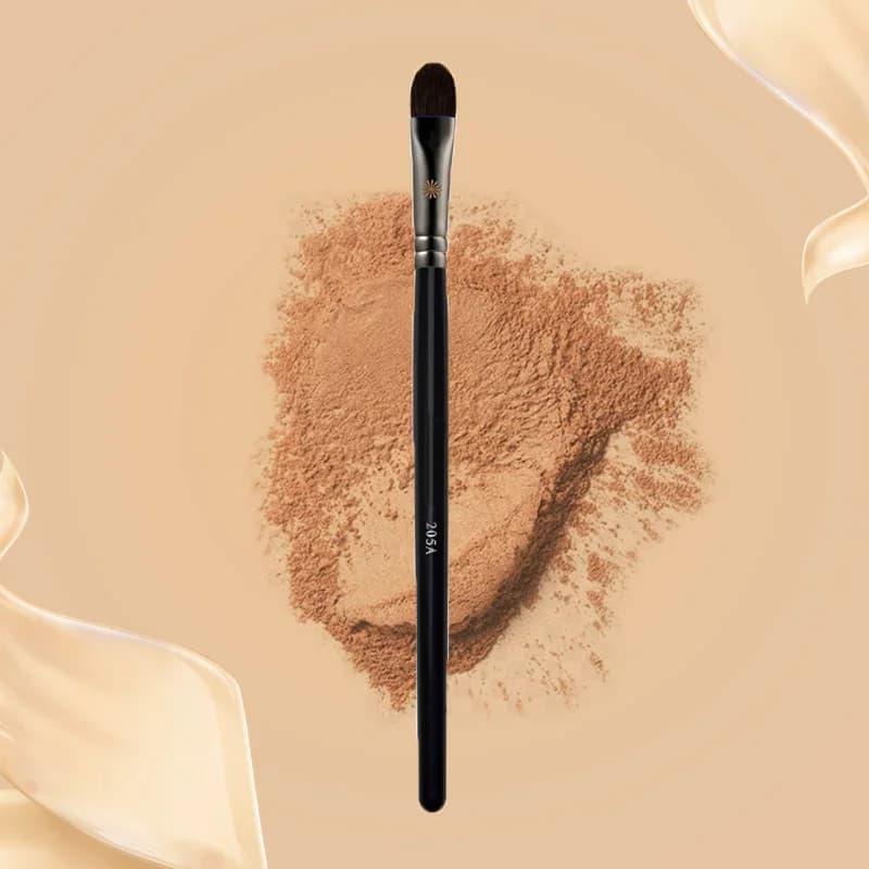 Grey Makeup Brush Piccasso 205A Shade Brush Professional Face Makeup Brush in Solid Wood Soft Squirrel
