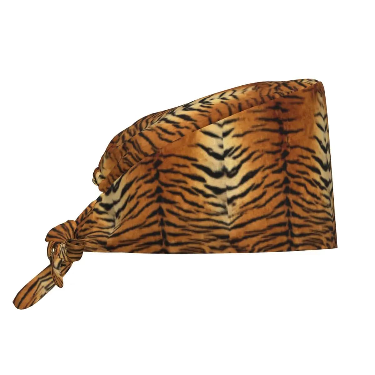 Cappello Chirurgico con Stampa di Pelle di Tigre, Berretto da Lavoro per Medici, Cappello Regolabile per Infermieri e Dentisti, Unisex