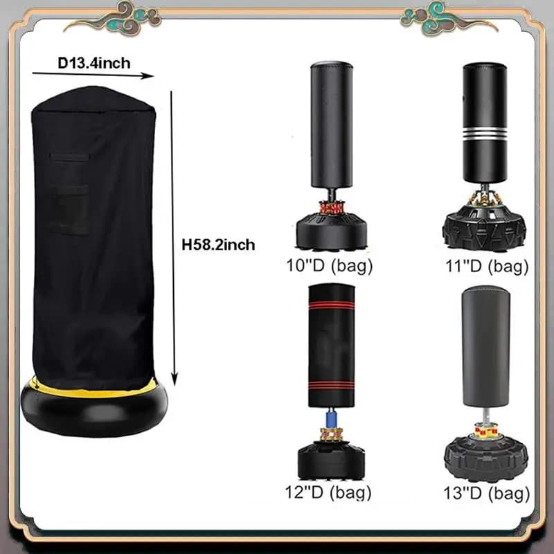 A46M-1 Piedi Boxing Satin Cover for Punch Shoe Cover Waterproof Protective Cover for Boxing Bag Adjustable