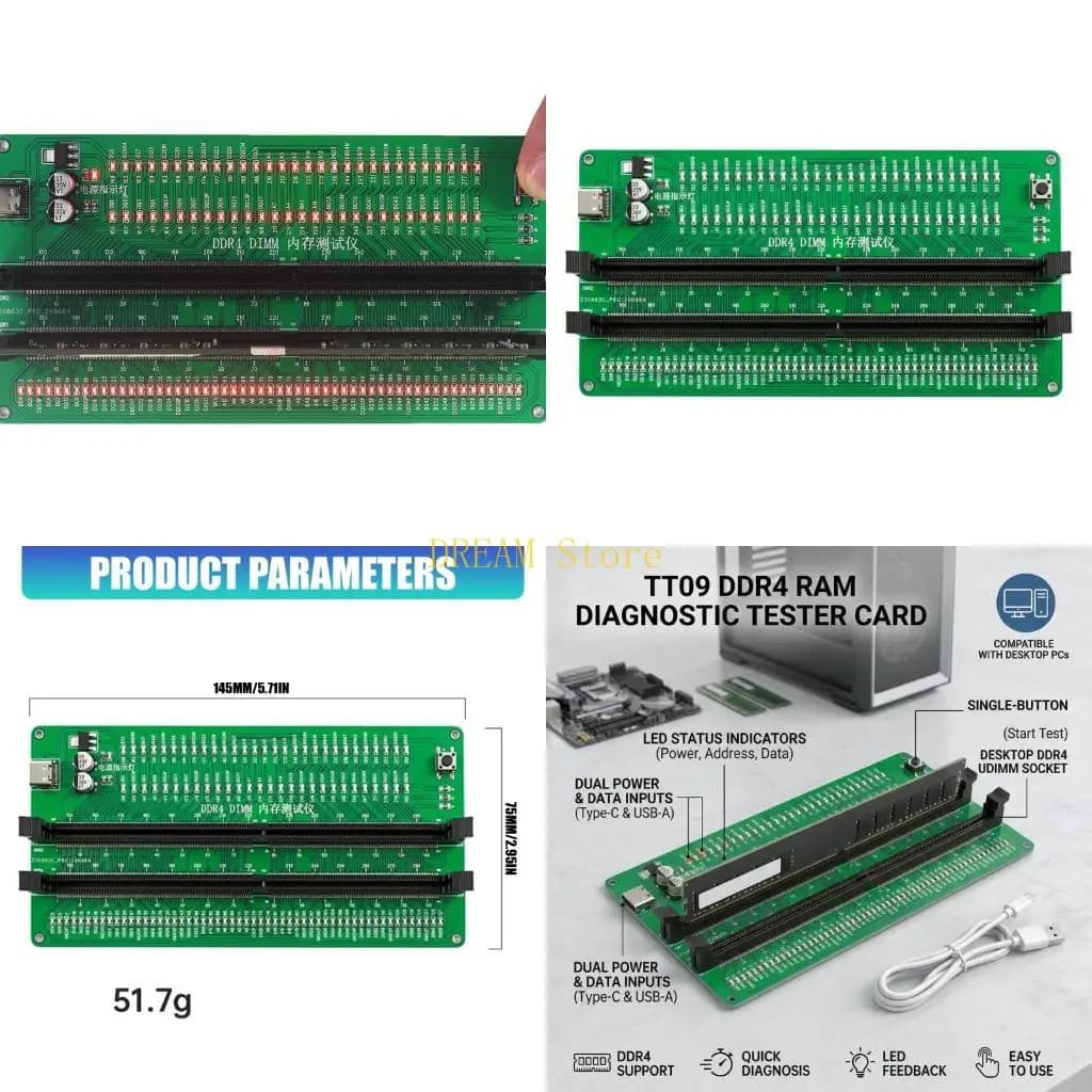 Scheda scheda tester DIMM DDR4 per diagnostica memoria del tester memoria per migliore vendita