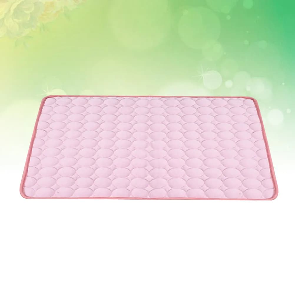 Cuscino Rinfrescante per Animali Domestici, Tappetino Estivo Premium per Interni, Staccabile e Lavabile, per Gatti e Cani, Rosa 50x40cm, Tappetino Rinfrescante per il Riposo