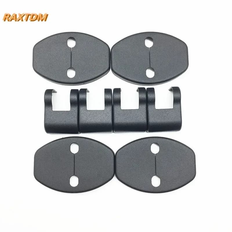 Car Door Striker Cover Lock Protector + Stopper Check Arm Cover per Audi A5 A7 VW Passat Polo Tiguan Porsche 2011 2012 2013 2014
