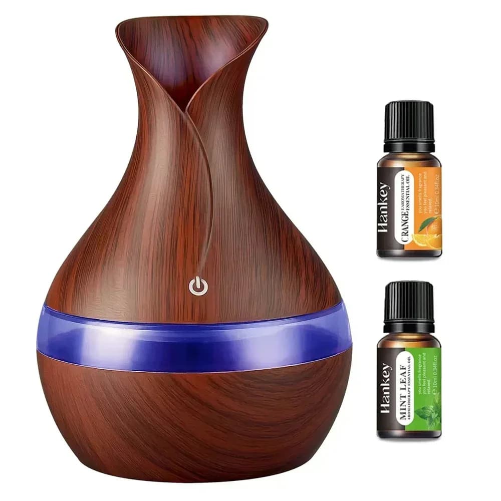 Umidificatore per aromaterapia da 300 ml Diffusore di nebbia fredda silenziosa per casa, ufficio Alimentato tramite USB, compatibile con oli essenziali, elegante