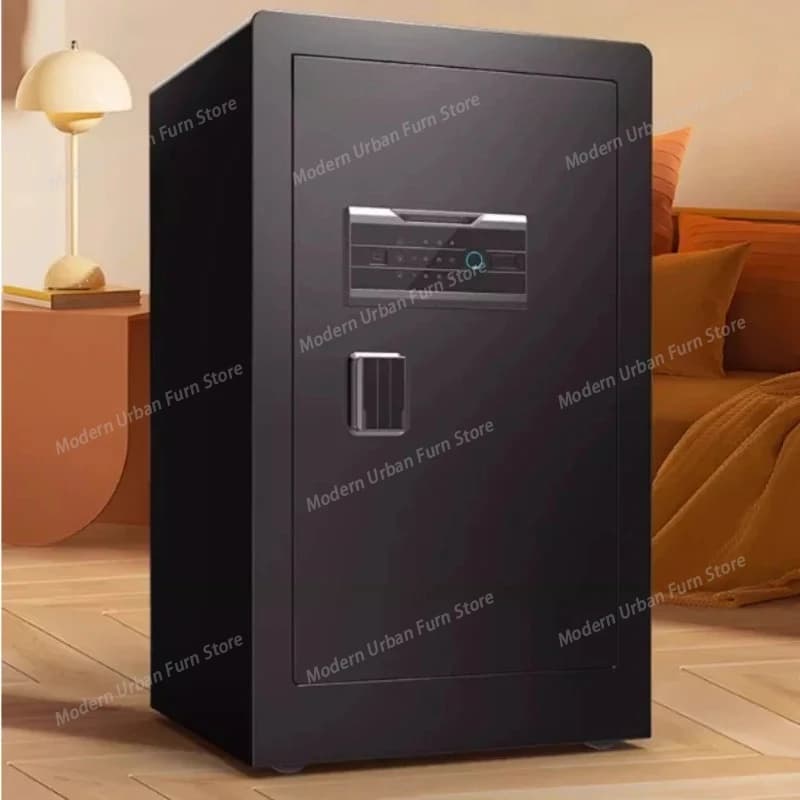 Cassaforte Grande in Acciaio Antifurto, Resistente, con Serratura Intelligente a Impronta Digitale e Password, Decorazione per Soggiorno, Cassaforte Domestica