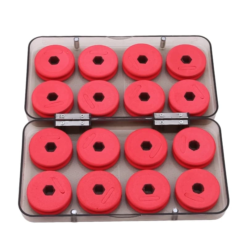 8/16 Piece Foam Fishing Wire Box, Wrapping Coil, Lens Rod, bait, hook, rig, fishing gear case, fishing gear box