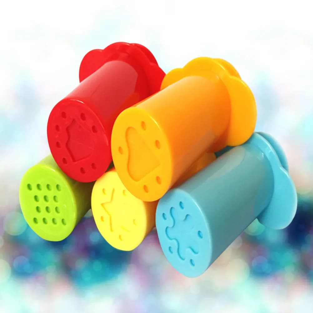 Set di 10 Strumenti Colorati per Estrusione della Plastilina, Sicuri e Non Tossici per Bambini, Gioco Creativo per Casa e Scuola