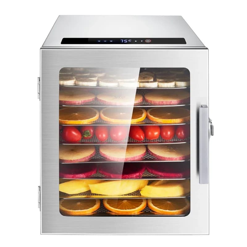 Disidratatore alimentare a 8 vassoi di grande capacità 500 W Conserva i tuoi dolcetti per animali domestici fai-da-te Disidratatore per frutta secca per snack salutari