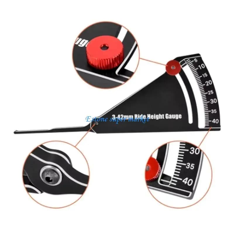 090B Strumento professionale per altezza sospensione portatile per veicoli stradali Gamma da 3 a 42 mm Robusti materiali in lega