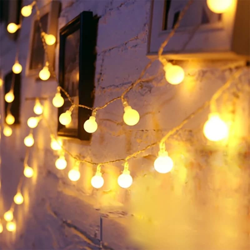 String Light LED String luci multicolori ghirlanda di luci fiabesche impermeabili per matrimonio di natale in giardino all'aperto