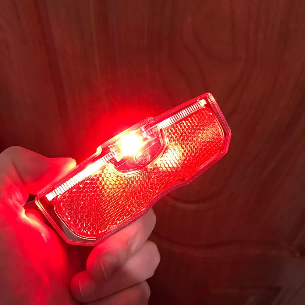 Luci LED per Portapacchi Bici da Montagna, Riflettore di Sicurezza per la Guida Notturna