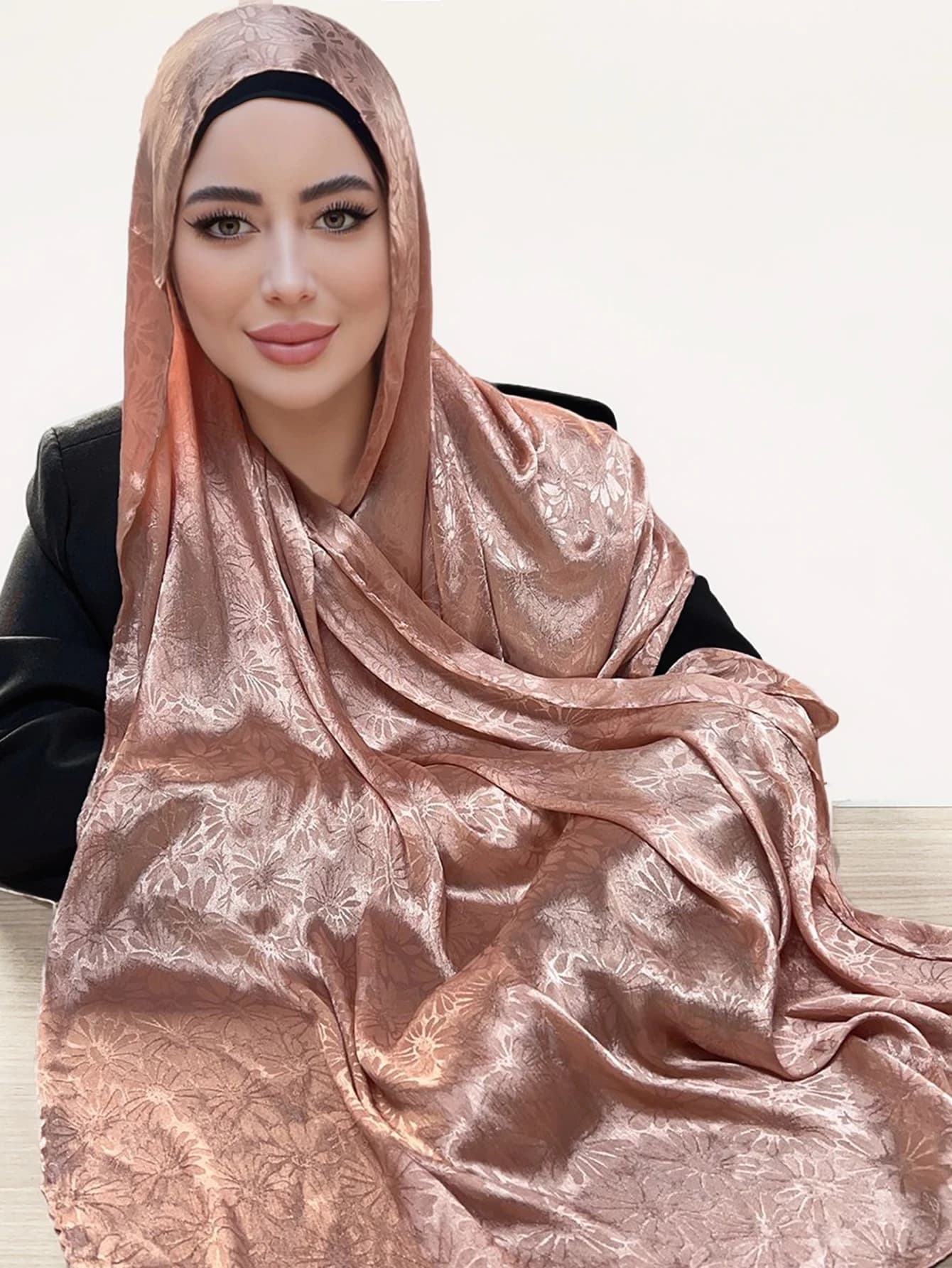 Premium Glimmer Satin Silk Crepe Crinkle Shawl Glitter Breathable Light Weight Muslim Women Scarf Hijab Long Shawl