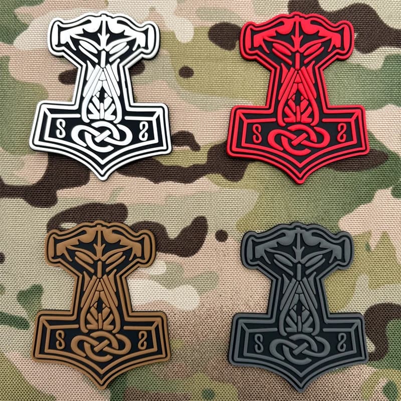 Patch in PVC con motivo ancora da barca, effetto fosforescente, perfetto per bracciali, zaini, gilet tattici, decorazioni per abbigliamento, patch ricamate e patch in gomma morbida