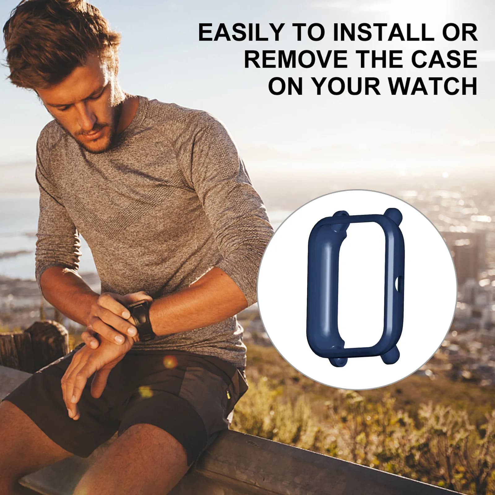Custodia Protettiva per Smartwatch Antiurto in TPU Trasparente