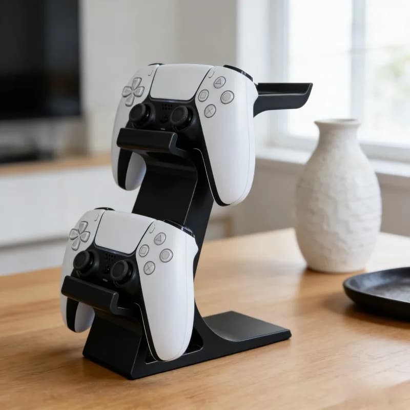 Supporto per controller e porta cuffie, supporto per cuffie, organizer per controller di gioco, realizzato in plastica resistente