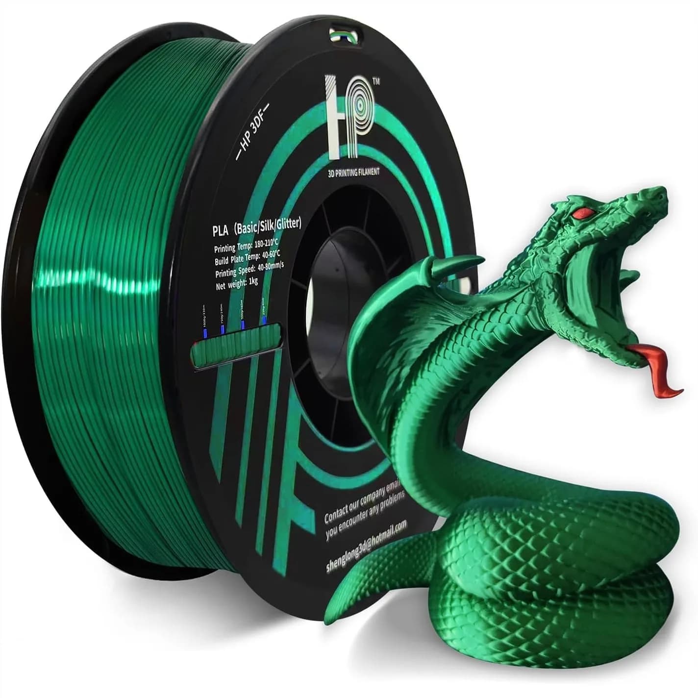 Filamento PLA Seta 1.75mm, Filamento per Stampante 3D con Resistenza Migliorata, Precisione Dimensionale +/- 0.02mm, Bobina da 1KG (2.2 libbre) per