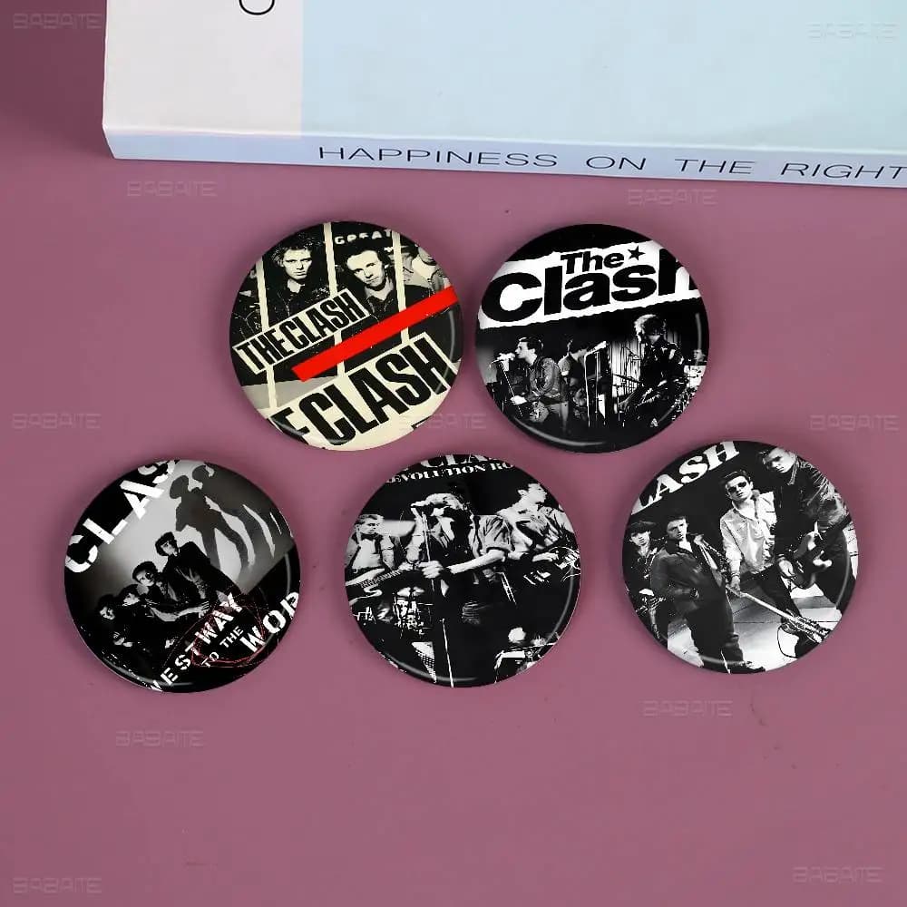 Clash The Band 58mm Cute Series Pins Funny Badge Interesting Cartoon Animals Brooches Backpack Clothes Gift Accessory