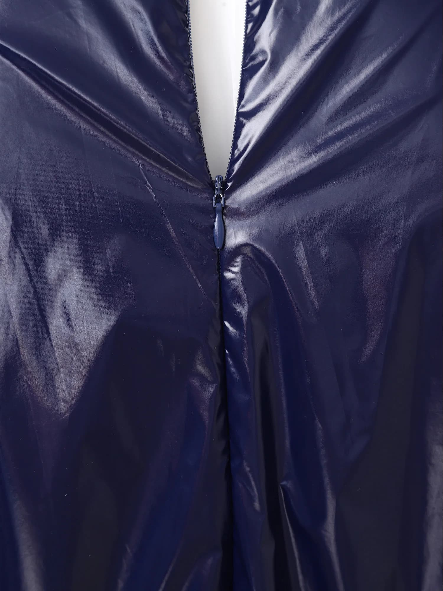 Adult Unisex Sauna Suit Shiny Metallic Crew Neck Long Sleeve Back Zipper Weight Loss Sweat Suit Workout Compression Jumpsuits