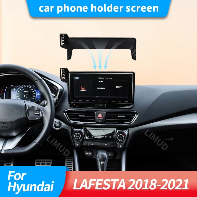 Supporto per Telefono da Auto con Base Fissa per Schermo e Ricarica Wireless per Hyundai LAFESTA 2018 2019 2020 2021, Accessori Auto