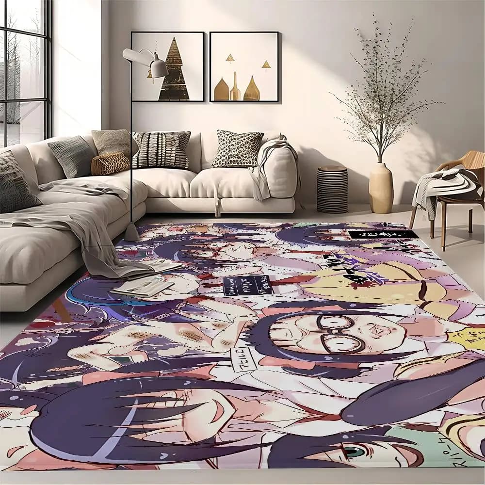 Cute K-Kuroki TomokoS Floor Mat Retro Multiple Choice Living Room Kitchen Rug Non-Slip Modern Home Decor