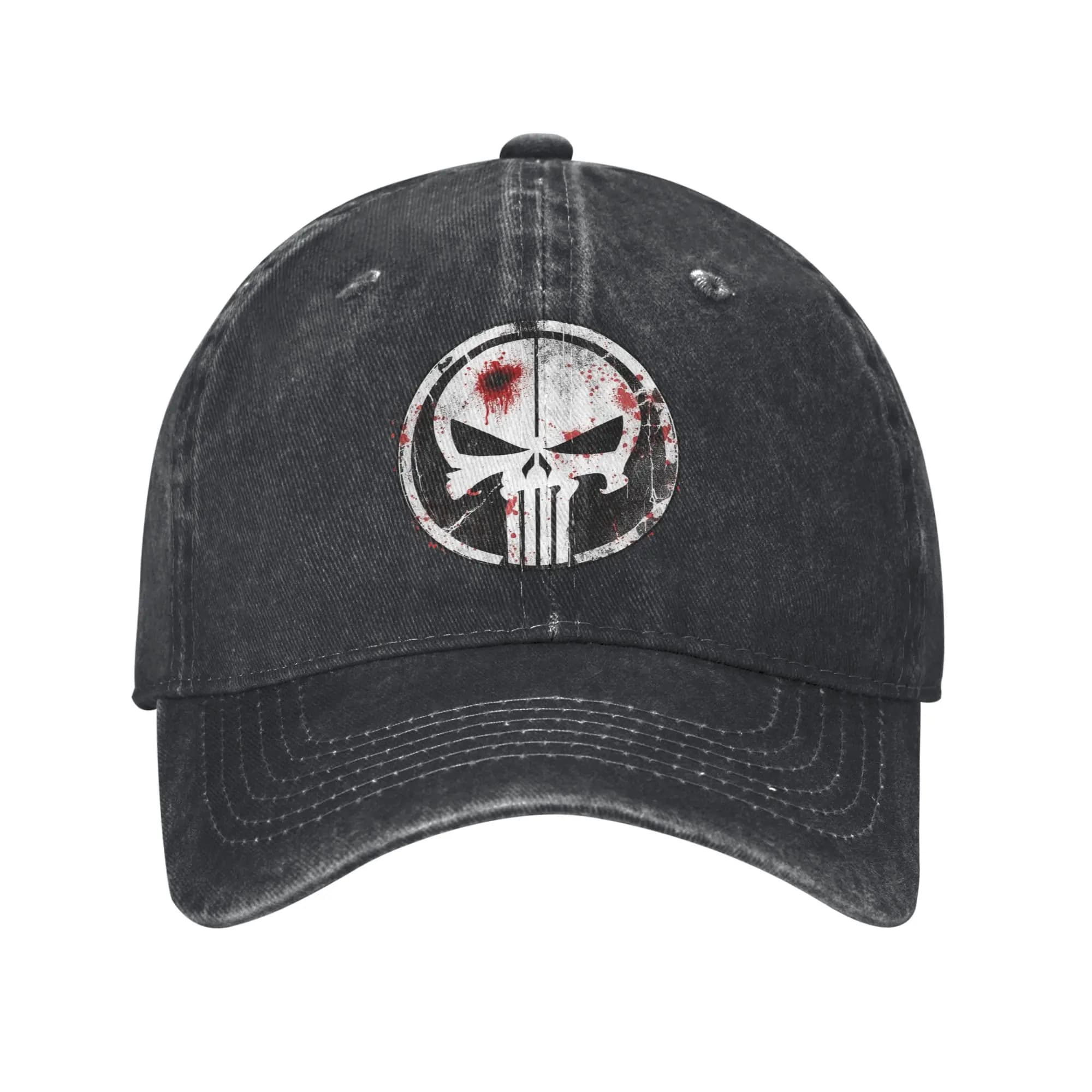 Casual Punisher Blood Baseball Caps for Men Women Distressed Cotton Sun Cap Outdoor Running Golf Gift Caps Hat
