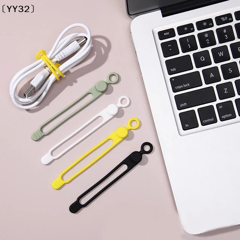 10pcsSilicone ,,Cable Straps,Reusable Cord Ties,Travel Cable Organizer ,Cute Elastic Tie, Wire Ties〔YY32〕