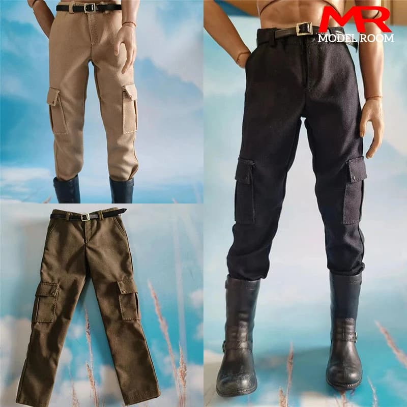 Pantaloni da combattimento maschili in scala 1/6 moda Casual pantaloni dritti vestiti modello Fit 12 ''Soldier Action Figure bambole del corpo