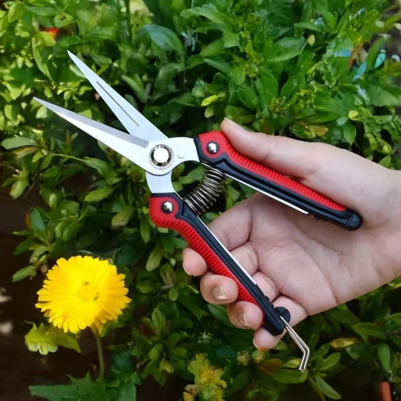 Gardening Scissors to Tip Stainless Steel Sharpener, Multipurpose Shears for Fruit Tree Potting, Copper Potting Tool, Flower Scissors