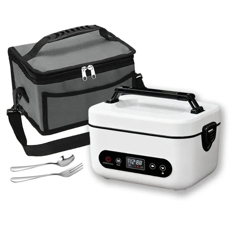 A83X-1.2L Lunch Box elettrico senza fili Lunch Box riscaldato Lunch Box elettrico per adulti Bianco
