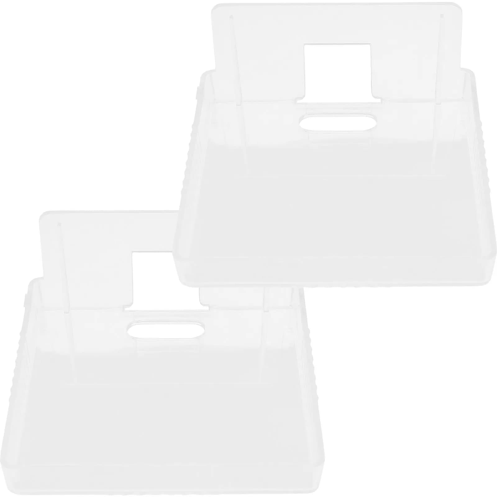 2Pcs Wall Shelf Drill Free Small Transparent Monitor Holder Security Camera Mount Router Holder Shelf Monitor Mount
