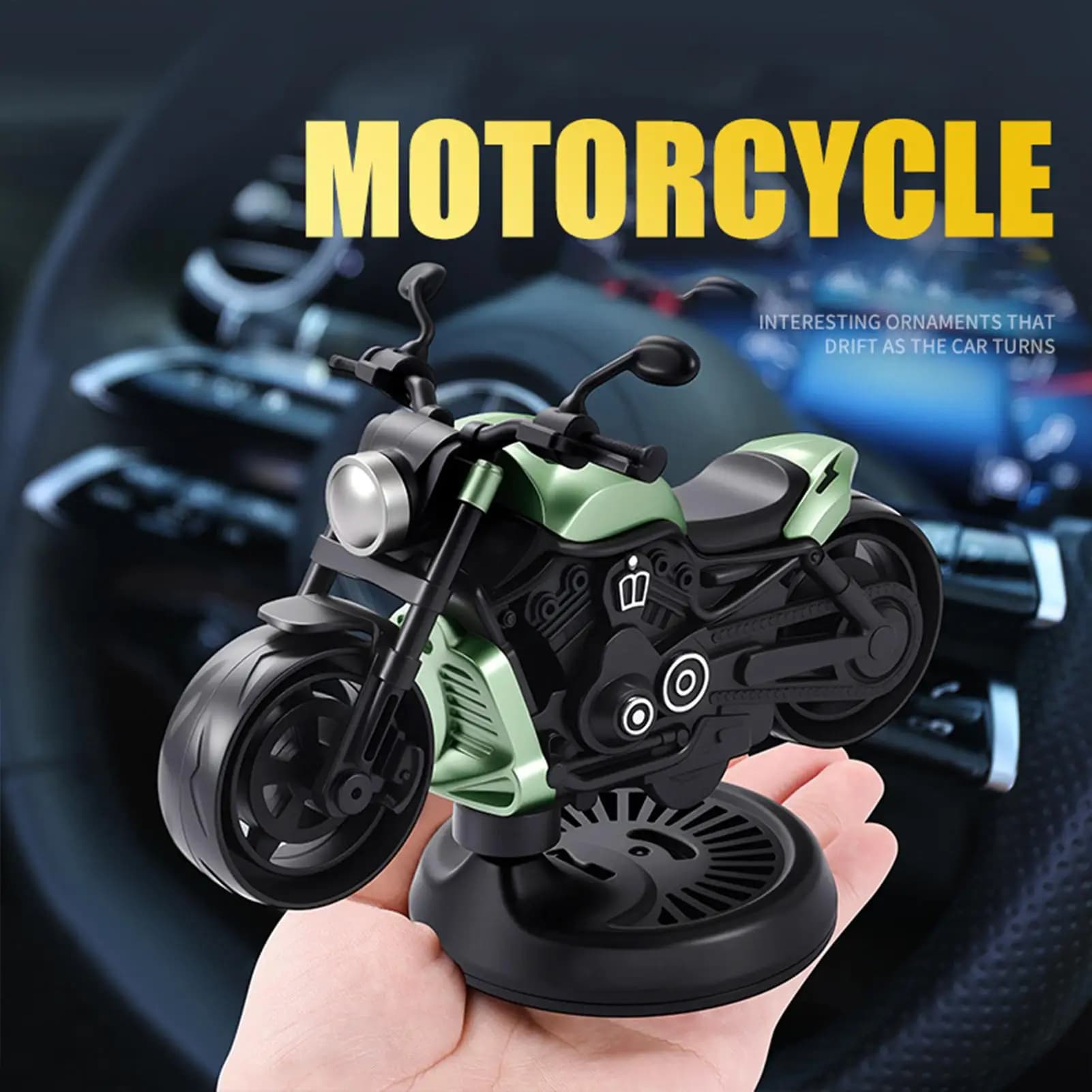 Deodorant for car Diffuser for auto rotary perfume Motorcycle shape Deodorant for car smells for man Woman Truck SUV Dashboard Interior