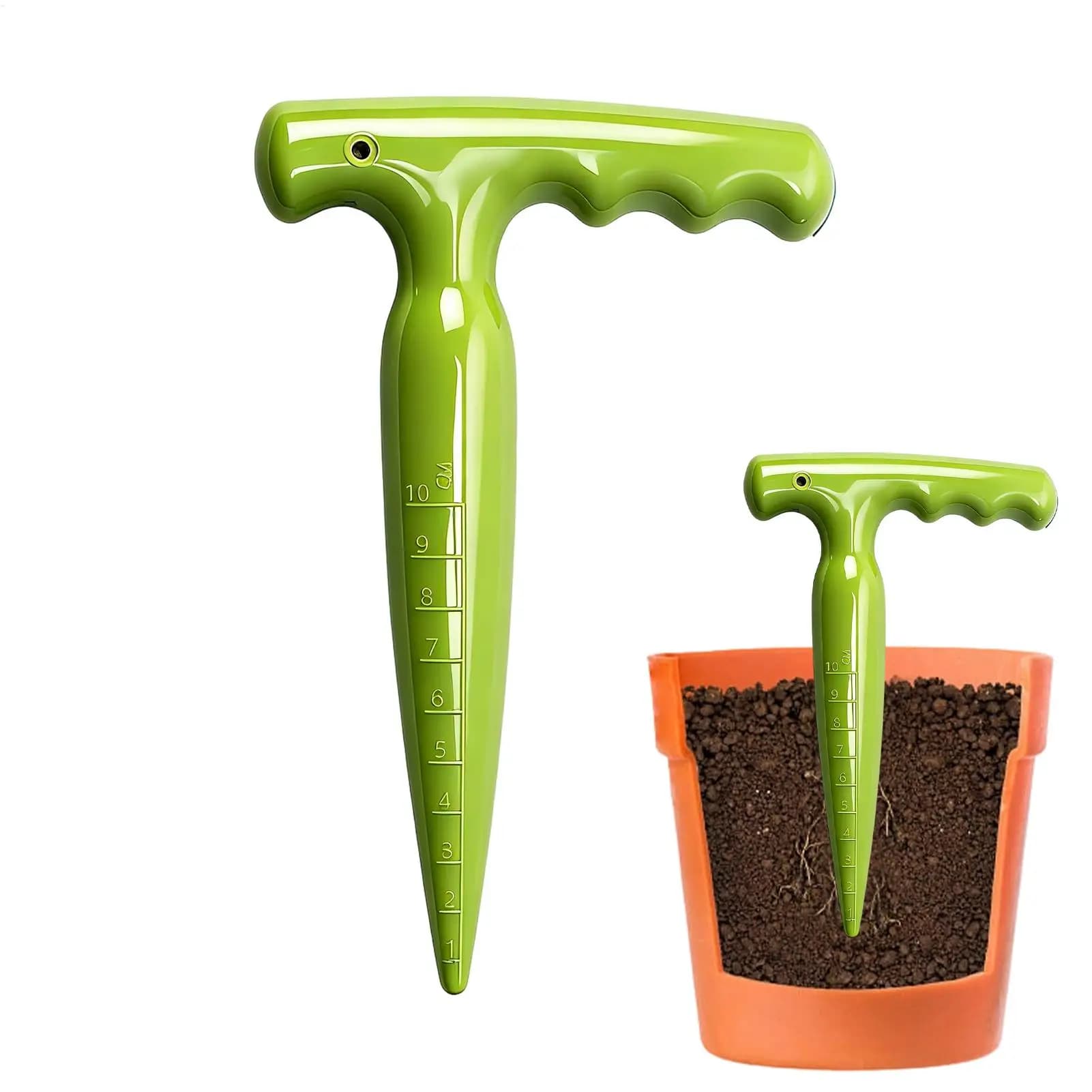 Attrezzo da Giardinaggio Dibbler, Strumento Ergonomico per Semina e Piantumazione, Scavatore di Buche per Trapianto e Innesto di Cetrioli e Pomodori