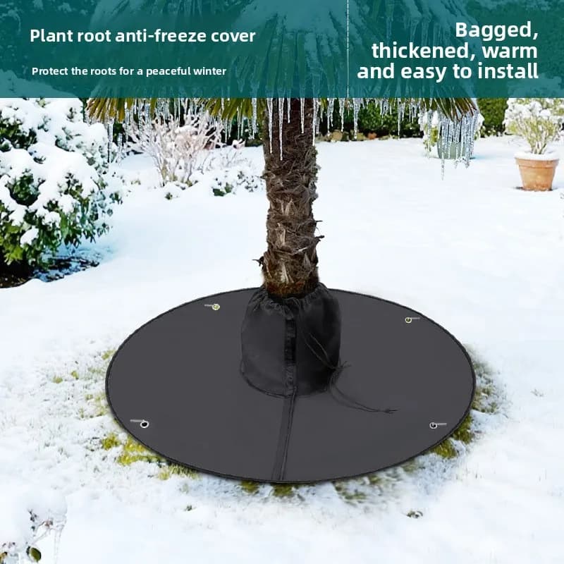 Vase antifreeze cover for winter garden plants, insulating cover for roots of trees, antifreeze cover for roots of velcro plants with coulisse