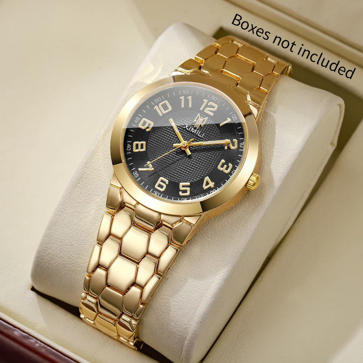 Orologio da donna al quarzo con quadrante arabo alla moda, con cinturino in acciaio inossidabile, orologio da polso per ragazze, orologio da donna, regalo (senza scatola)