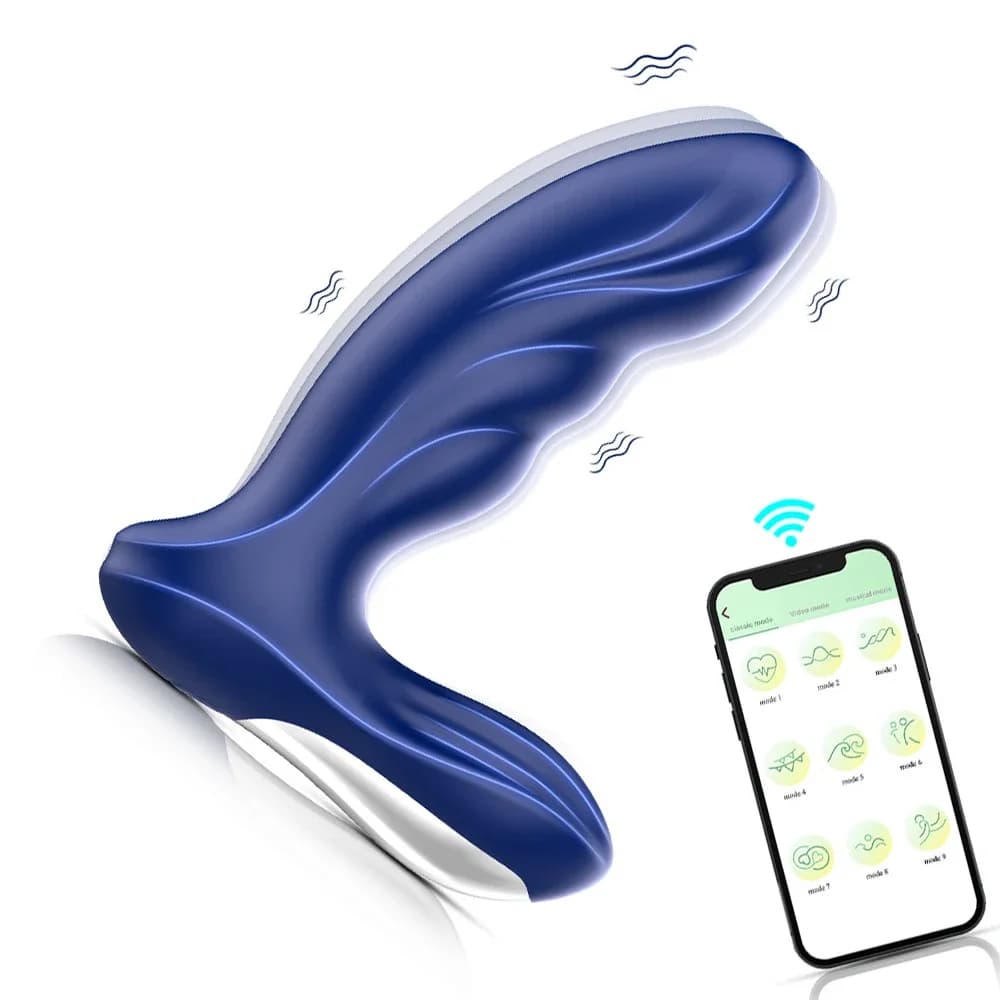 Maschio Anal Prostata Massaggiatore Vibratore APP Controllo Dildo Butt Plug Vagina Clitoride Stimolatore Masturbatore Giocattoli Del Sesso per Adulti Uomini